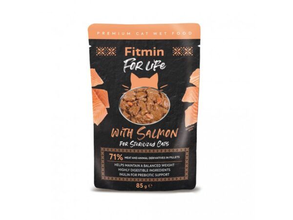 Fitmin For Life Cat Plic cu Somon – 85g
