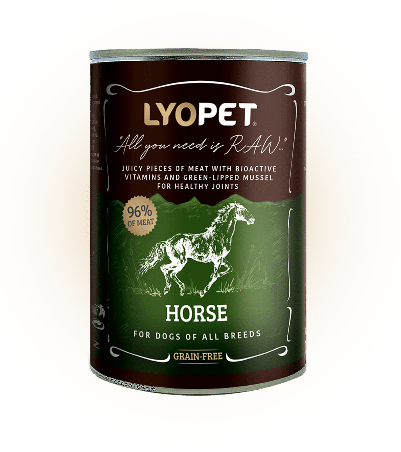 LYOPET Dog cu Carne de Cal