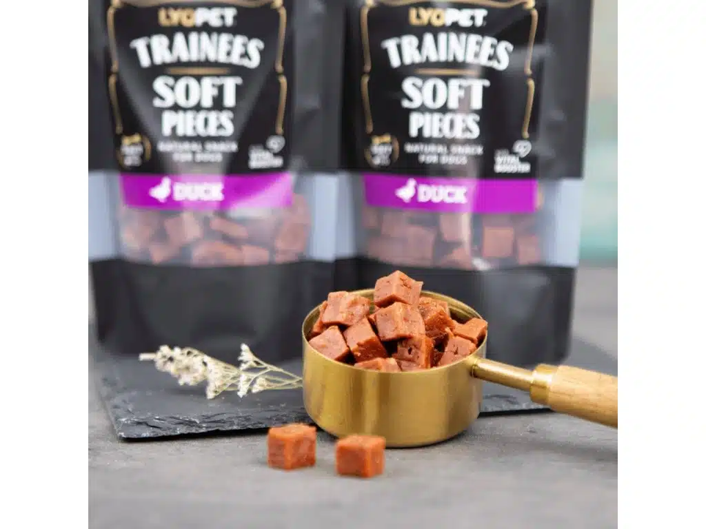 LYOPET Trainees Snack Soft Pieces - Rață 100g