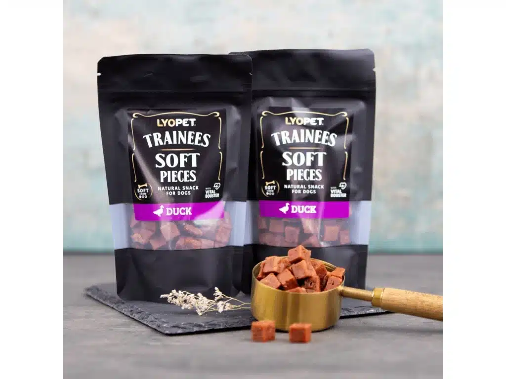 LYOPET Trainees Snack Soft Pieces - Rață 100g