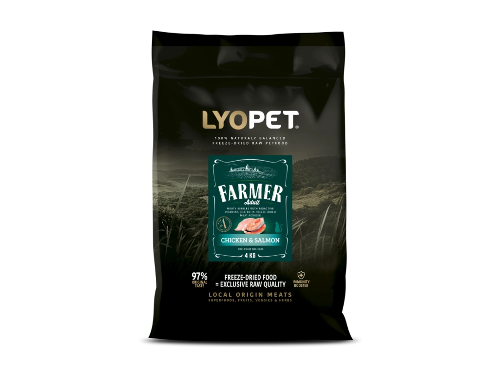LYOPET Farmer Cat cu Pui & Somon fără Cereale - 1,5kg