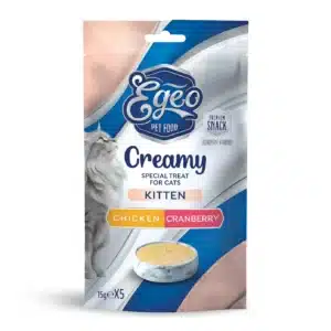 Egeo - Kitten Creamy Chicken & Cranberry 5x15g