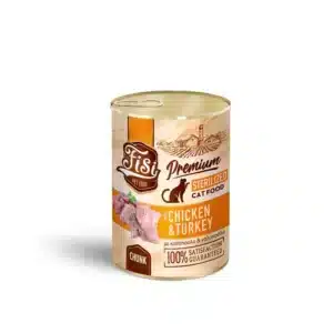 FISI CAT STERILIZED CHICKEN & TURKEY IN SAUCE- 400gr