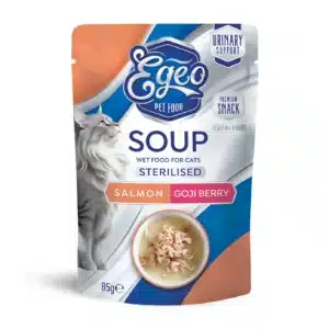Egeo - Supă cu somon și goji pentru pisici sterilizate 85g